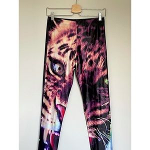 Fierce Feline Leggings Blackmilk Clothing